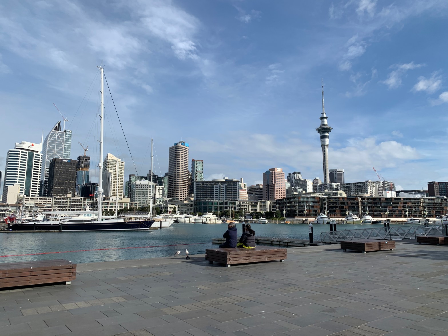 The wharf in downtown Auckland
